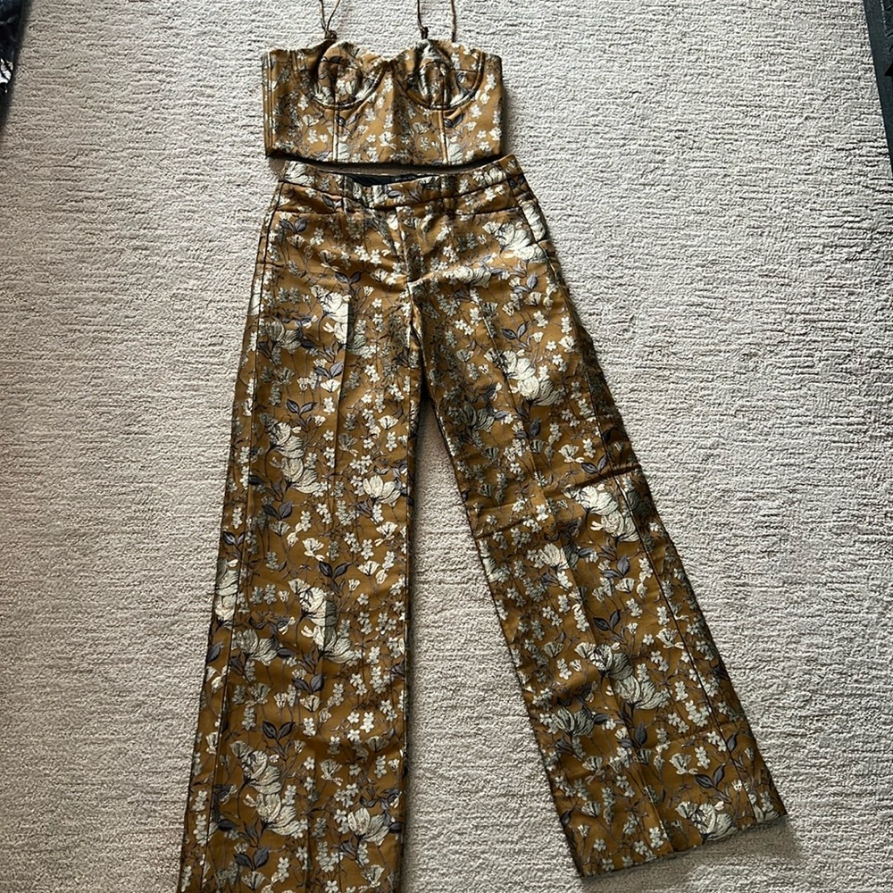 Banana Republic Eclat Brocade Cora bustier and trousers sz 6 NWT